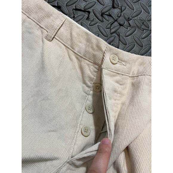 Folk Men’s Freddy Cord Trousers Winter White Pants Size 36 Waist Casual Cream - Picture 6 of 10